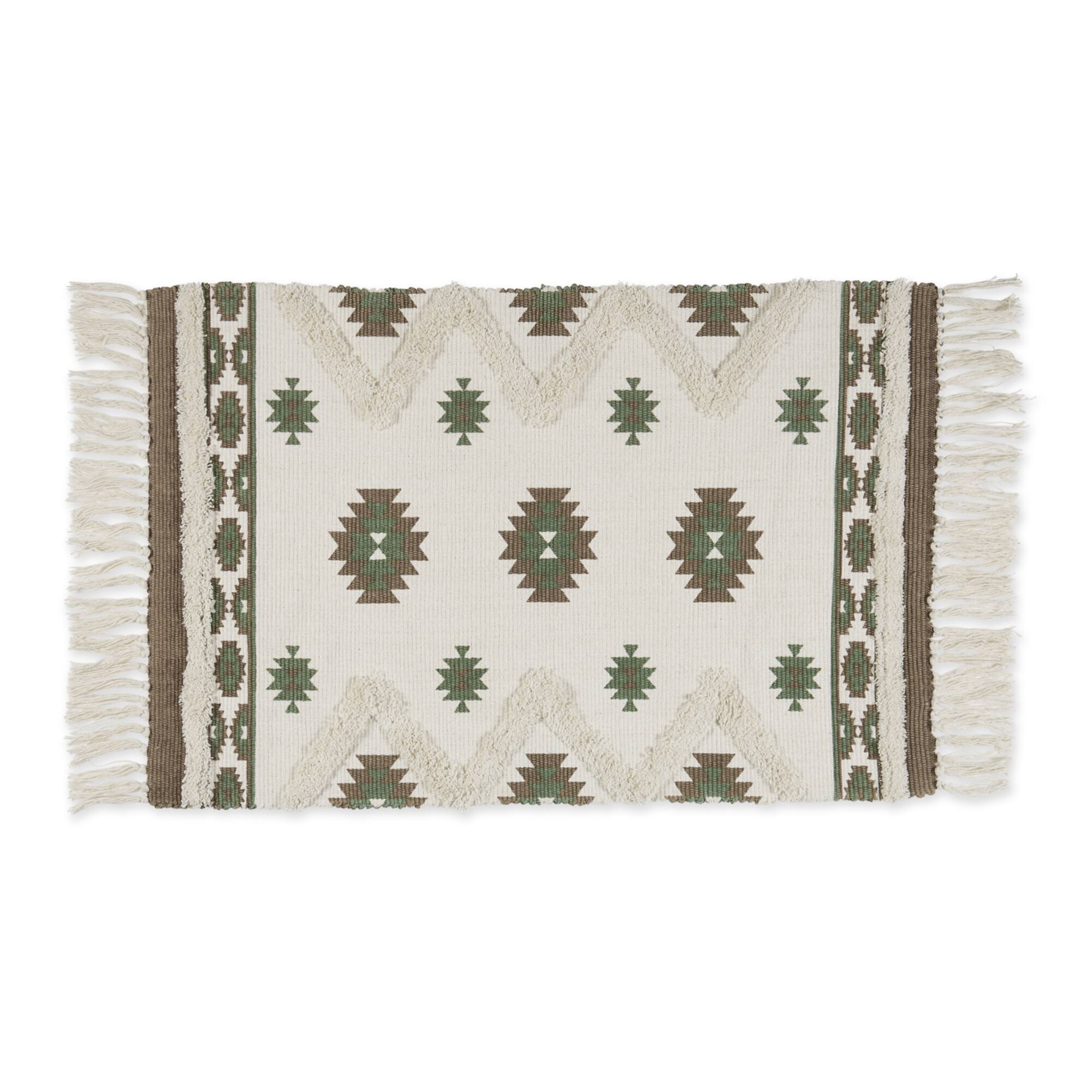 DII® Southwestern Textured Hand-Loomed Shag Rug